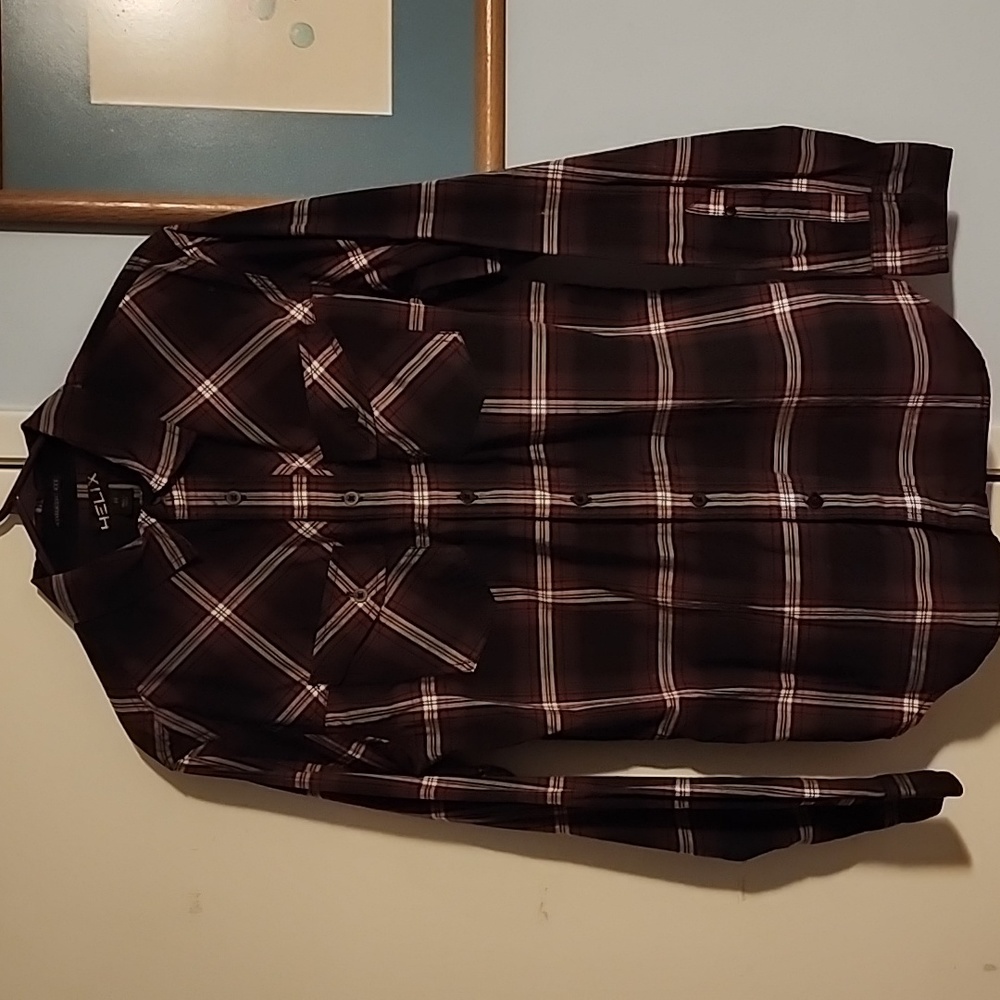 Helix athletic fit men's flannel